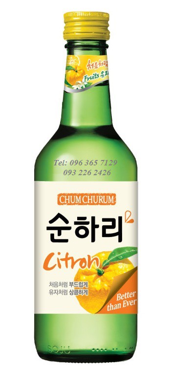 Rượu Soju Chum Churum Citron - Soju Vị Thanh Yên